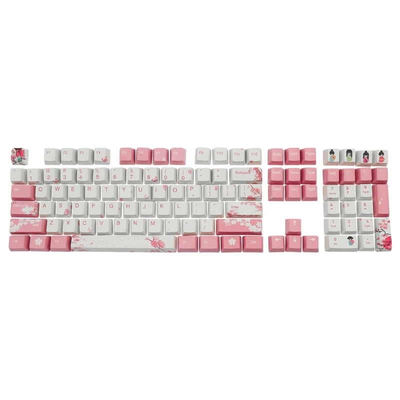 

108 Keys OEM PBT Dye Sub Keycaps Full Set Mechanical Keyboard Keycaps PBT Dye-Sublimation Keycaps