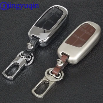 

2 Button Zinc Alloy+Leather intelligent Cover Case for Jeep Renegade 2014 2015 Grand Cherokee Chrysler 300C Fiat Freemont Remote