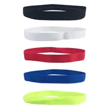 Спортивная повязка для головы Sweatband эластичные противоскользящие впитывающие Налобные повязки Силиконовые Йога Спортивный напульсник бег Футбол HairBand