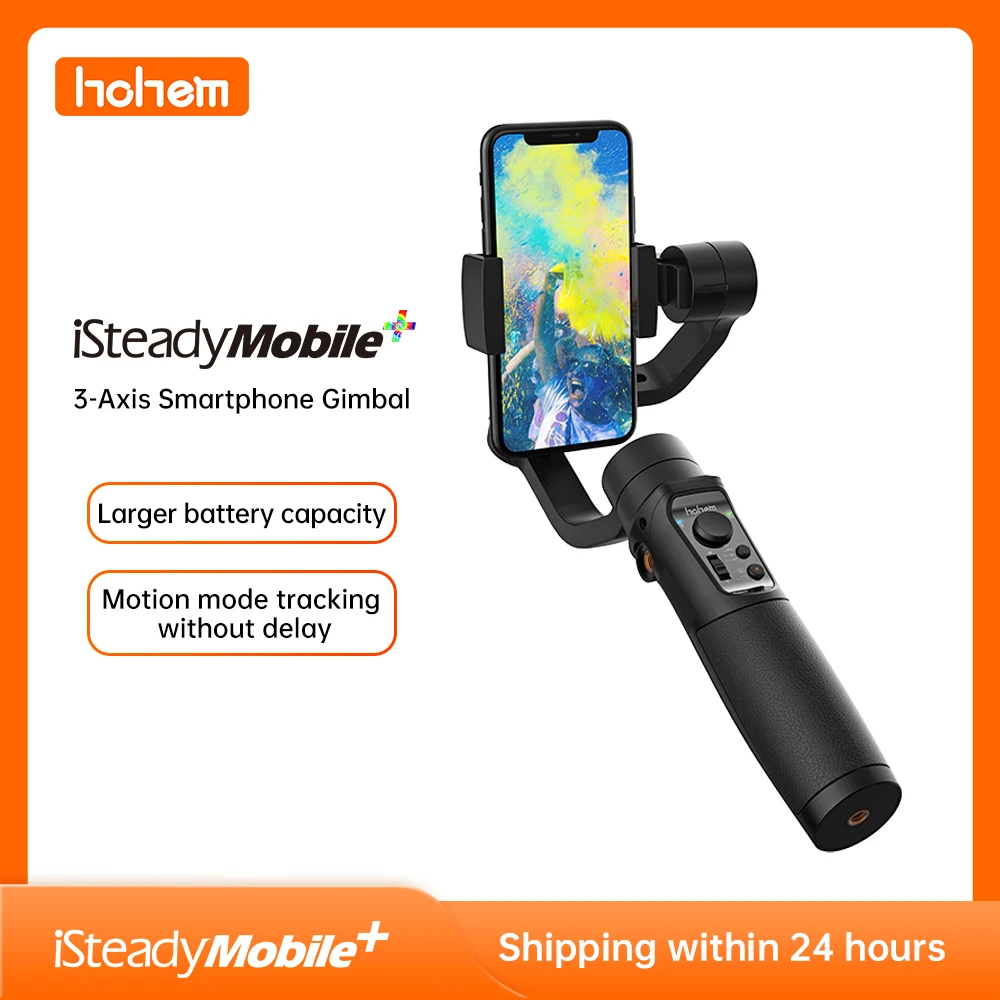 Hohem iSteady Mobile Plus Phone Gimbal with Sport Mode 3-Axis Handheld Stabilizer for iPhone 11 X 8 7 & Huawei & Xiaomi