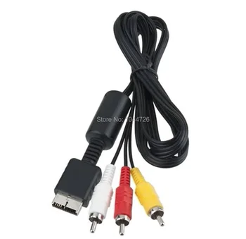

Hot Sales 6FT 1.8M Audio Video AV Cable to RCA For SONY PS2 PS3 For PlayStation 2 3 PS3 High Quality Game cable