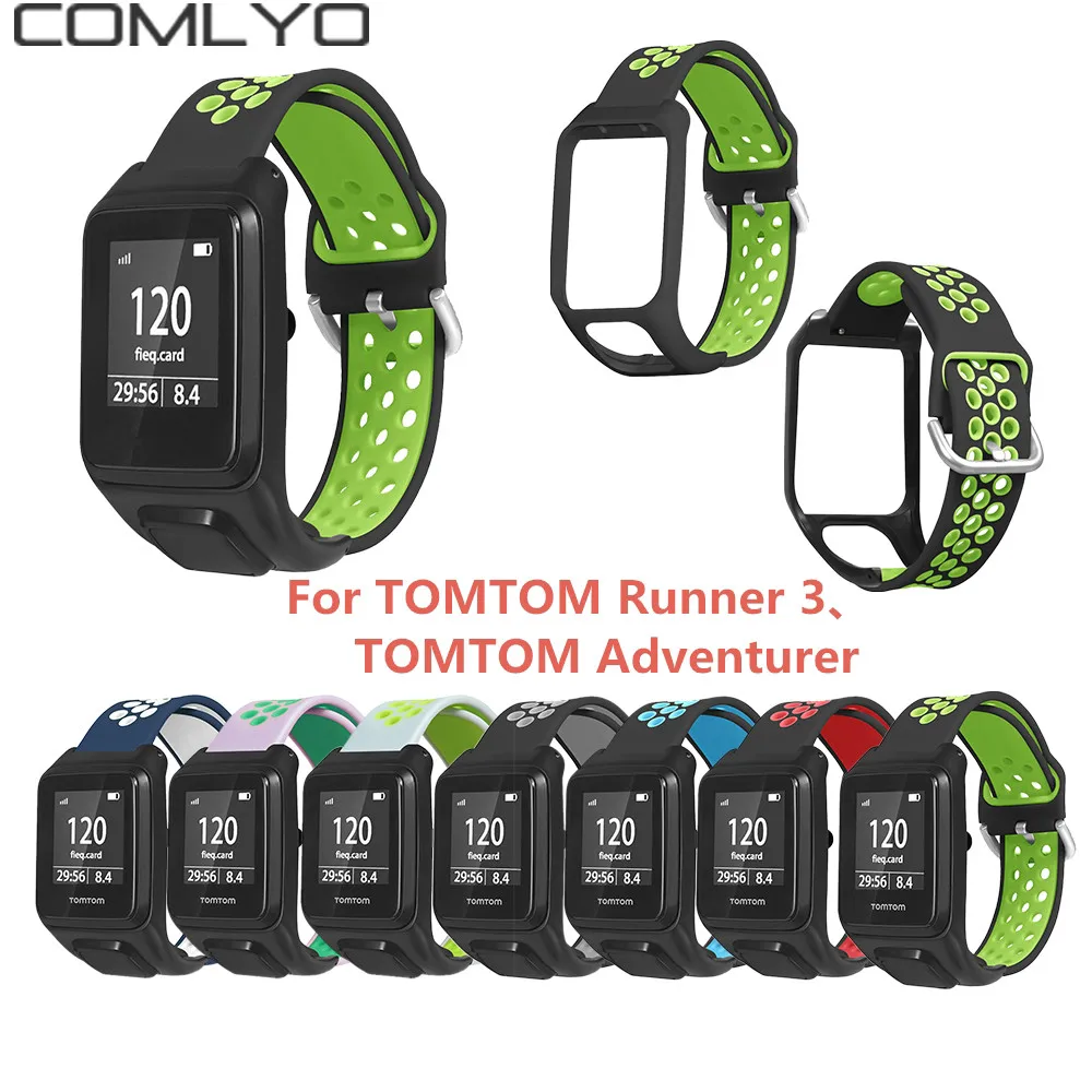 Высокое качество COMLYO для TomTom Smart Watch Band для TOMTOM Runner 3 ремешок сменный ремешок для TOMTOM Adventurer браслет