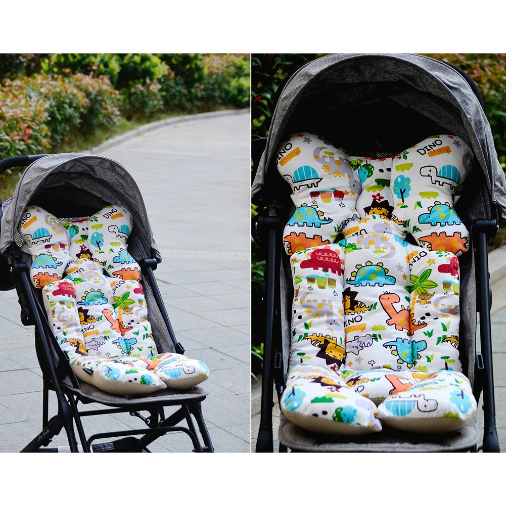 Детская напечатанная подушка для детской коляски, сиденье, теплая подушка, матрасы, наволочка для детской коляски, коврик мыши с утолщением, подушка для стула на колесиках