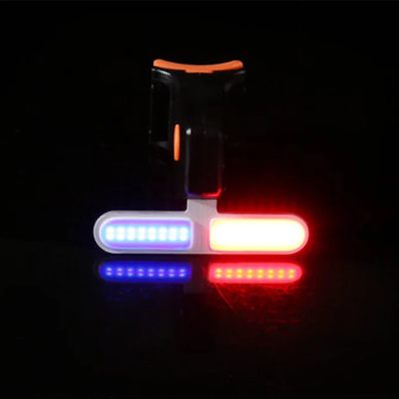 Многофункциональный светильник, велосипедный светильник с USB зарядкой, светодиодный велосипедный светильник, задний велосипедный фонарь для горного велосипеда, подседельный штырь - Цвет: as showing