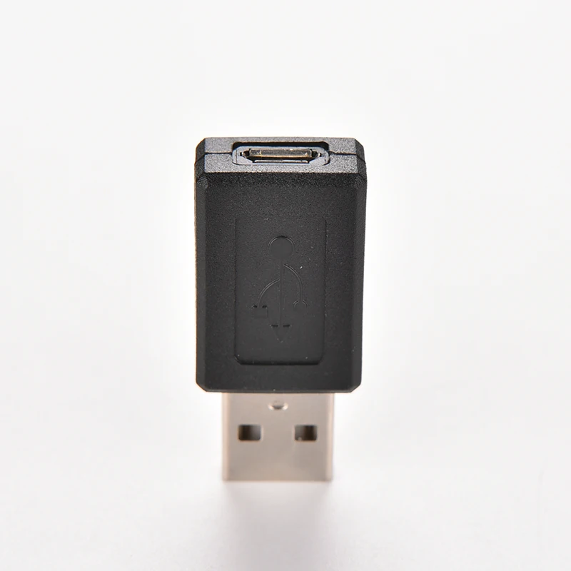 Черный Фирменный USB 2,0 A папа к Micro USB B мама M/F USB адаптер 5 Pin Micro USB штекер Конвертер Разъем 1 шт