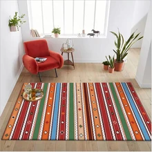 AOVOLL полиэстер большой ковер для спальни красный синий и белый цветной Алмазный геометрический Коврик для гостиной спальни кухни прикроватный коврик