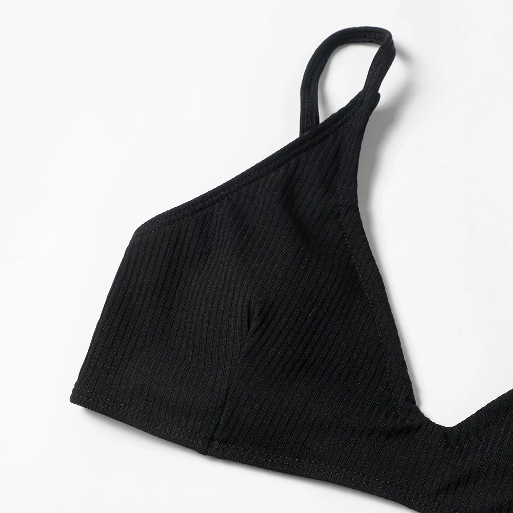 ZTVitality 여성용 섹시한 블랙 수영복, 패딩 브래지어 리브드 하이 컷 비키니 수영복, 브라질 비키니 S-L, 2022 신상