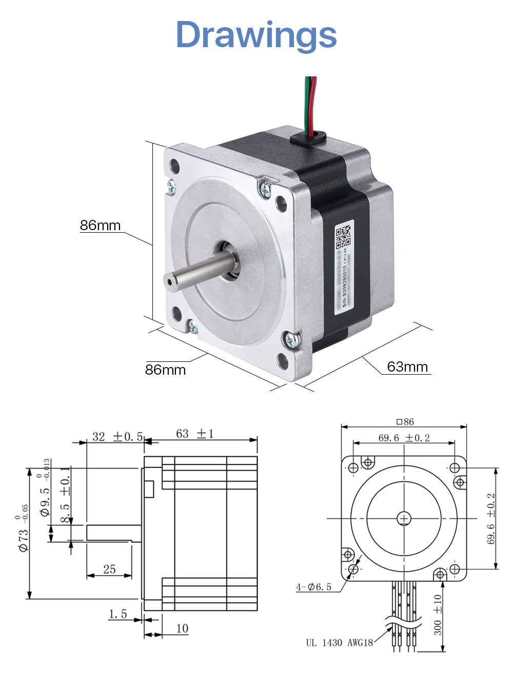 3.5n. M, 2.8a, para impressora 3d, cnc gravura, fresadora