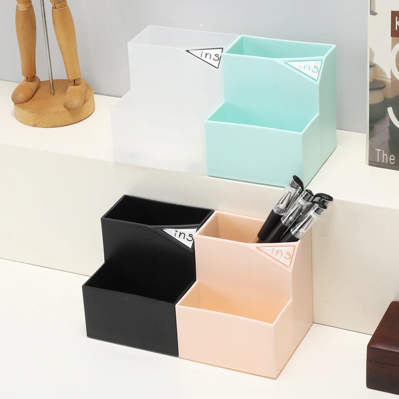 

Home Office Pen Pencil Holder Pen Storage Cosmetic Makeup Storage Box Desk Drawer Organizer