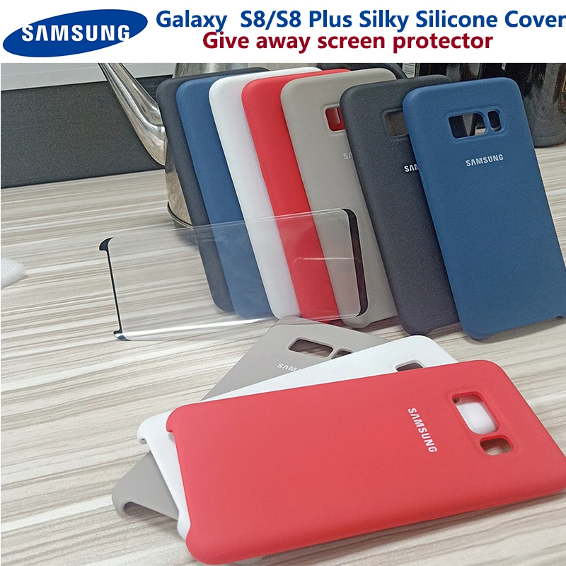 Samsung S8/S8Plus/S9/S10Plus оригинальный силиконовый мягкий чехол для задней панели samsung Galaxy