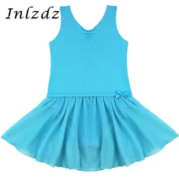 

Kids Girls Gymnastic Ballet Leotard Dance Costume Sleeveless Shiny Dancer Leotard Dancewear Ballet Dress for Stage Performance