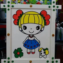 Снег Грязь жемчужная глина живопись для детского рукоделия 10-дюймовая шпилька для нолики mu kuang Хуа деревянная чертёжная доска cai ni хуа