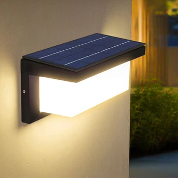 

New Solar Wall Light Outdoor Yard Lamp Waterproof Outdoor Household Super Bright Gate Lamp Villa Led Balcony Light IP65 ART DECO