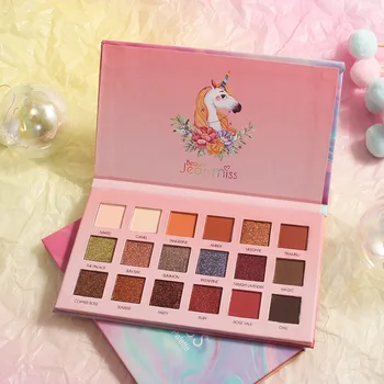

18 Color Rainbow Shimmer Pigments Eyeshadow Pallete Lasting Soft Matte Shadows Makeup Glitter Eyeshadow Eye Cosmetics TSLM1