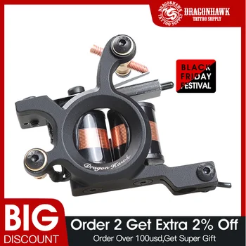 

Dragonhawk High Quality Shading Machine Tattoo Guns Pure Copper Wrap Coils Machine Supplies Tattoo Machine
