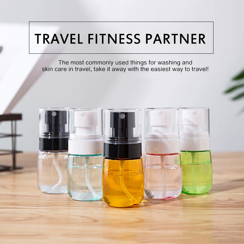 30ml 60ml Spray Bottle Ravel Makeup And Skin Care Refillable Bottle Transparent Plastic Perfume Spray Bottle Kitchen Storage