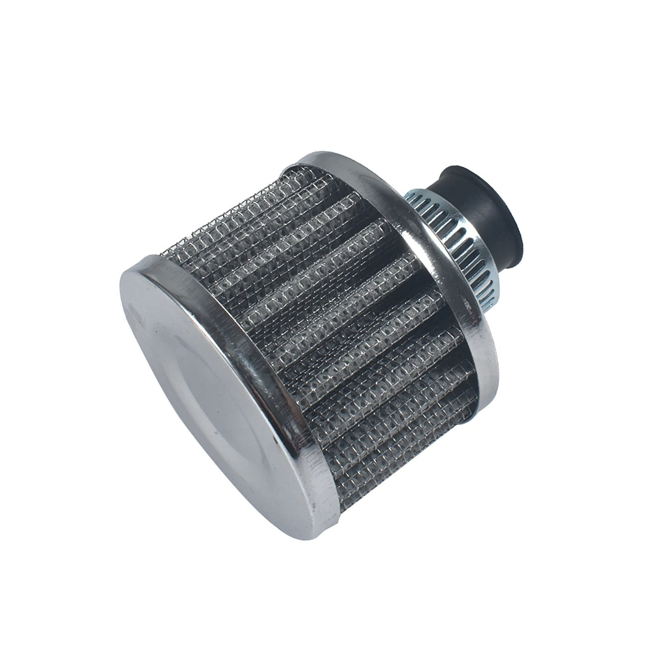 MOTORS Silver 12mm Air Intake Breather Filter Oil Catch Crankcase Vent