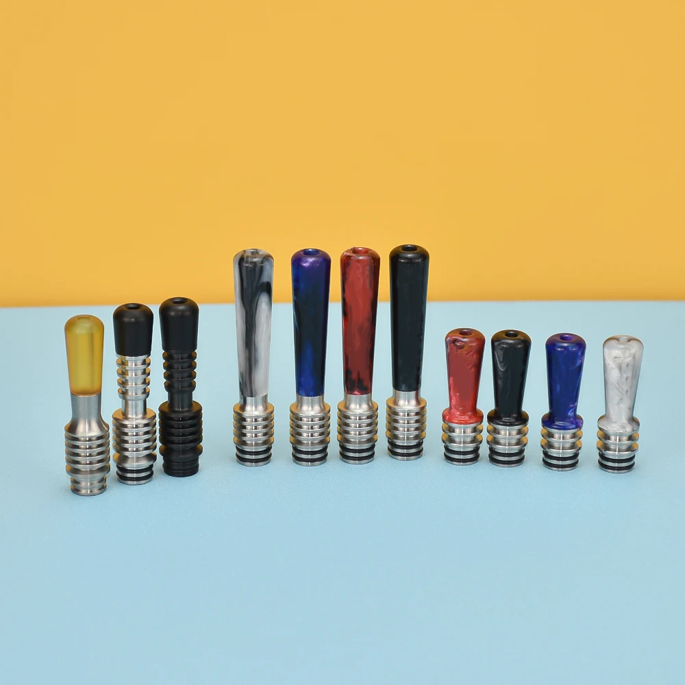 

Electronic cigarette atomizer Accessories Long 510 Drip Tip 316 stainless steel and Resin tank rta vape for Berserker Mini V2