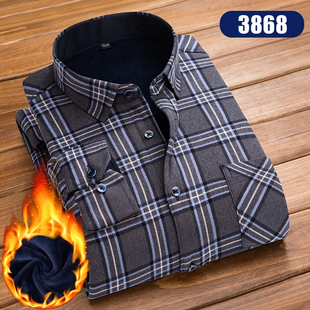 mens thick wool shirt