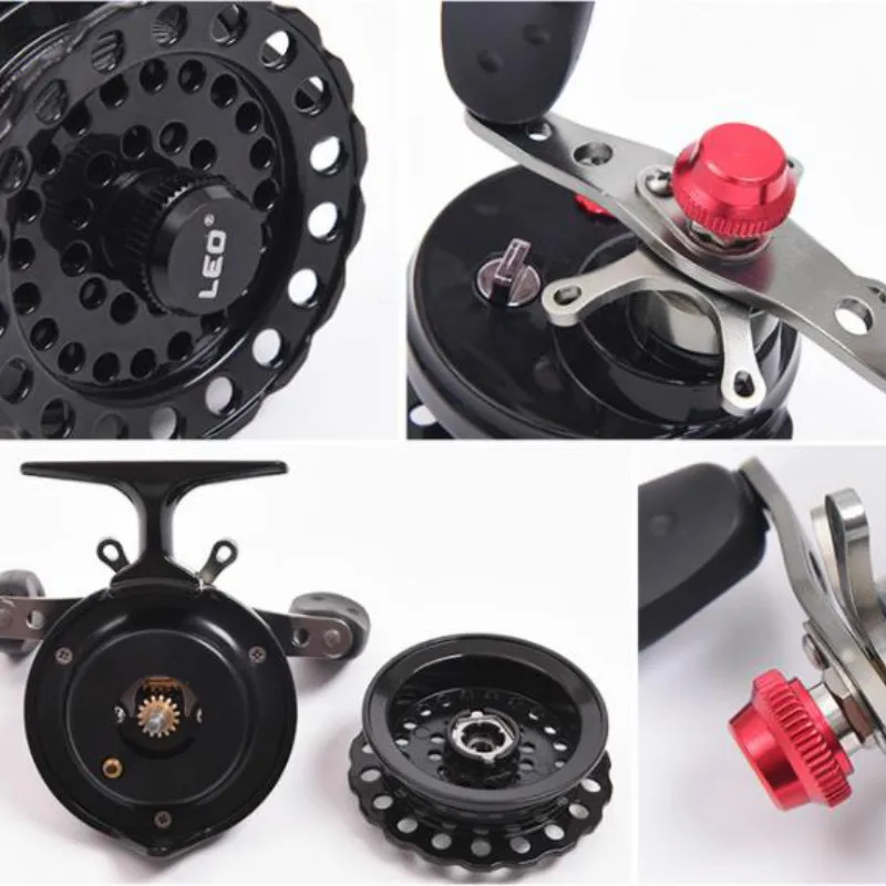 2.6:1 DWS60 Left Right High-foot Edraft Ingraft Wheel Micro-lead Wheel Flywheel Fishing Gear Ice Reel Pesca Fishing River