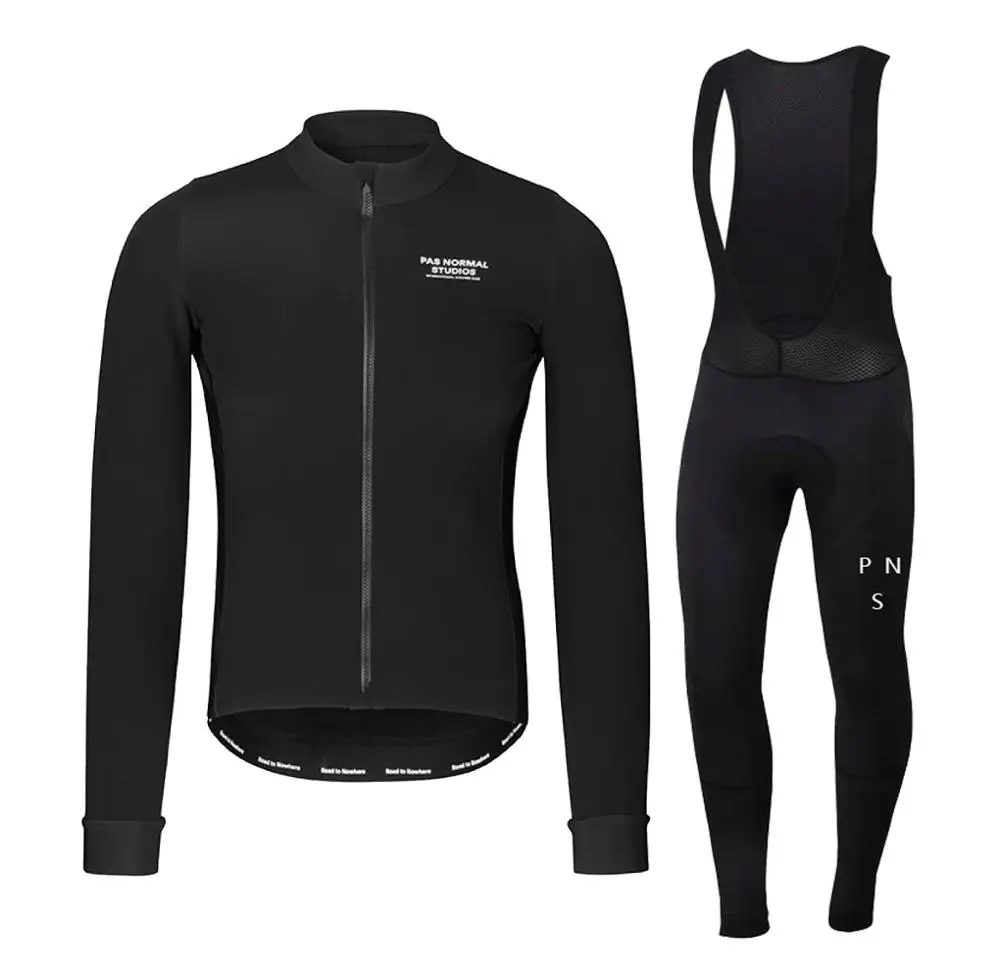 Winter Cycling Clothes PNS Long Sleeve Clothing Riding Jersey Set Thermal Fleece Maillot Ropa Ciclismo Invierno Keep Warm - Цвет: 2