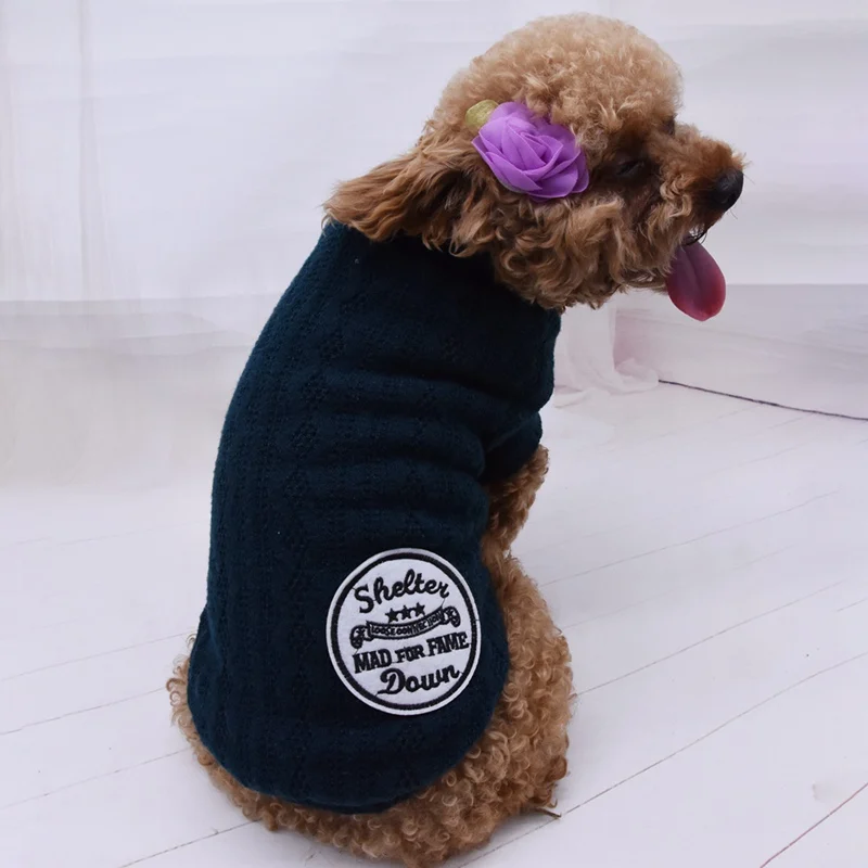 

Warm Coats For Dogs knitting Dog Coat Autumn And Winter Plus Cotton Padded Vest Styles Dog Coats For Pets
