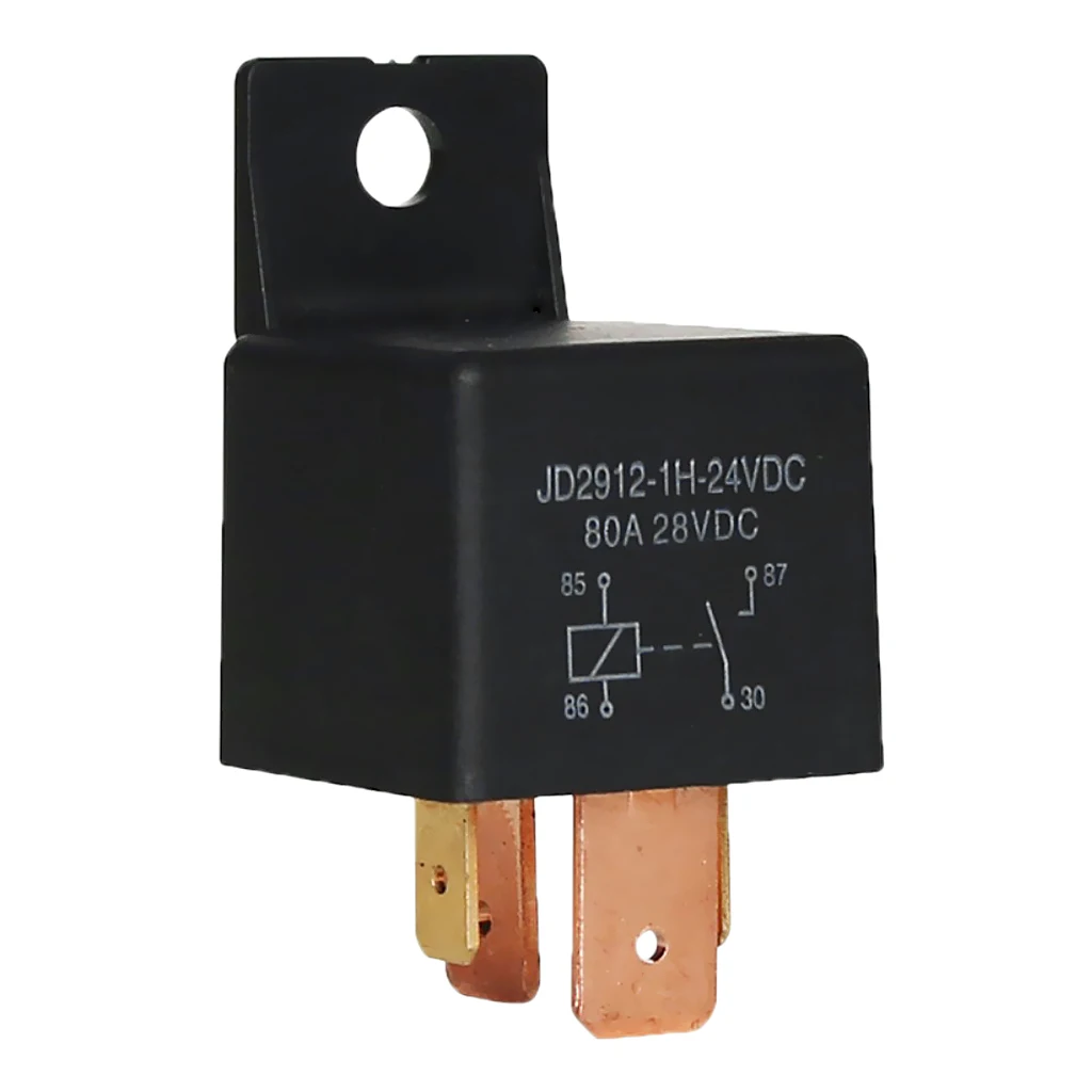 JD2912-1H-24V 4Pin SPST Auto Vehicle Relay Normally Opener Changeover Switch