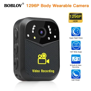

BOBLOV S11296P Body Worn Camera GPS WIFI APP Control Body Mounted Night Vision Camera DVR Recorder Pre record Police cam