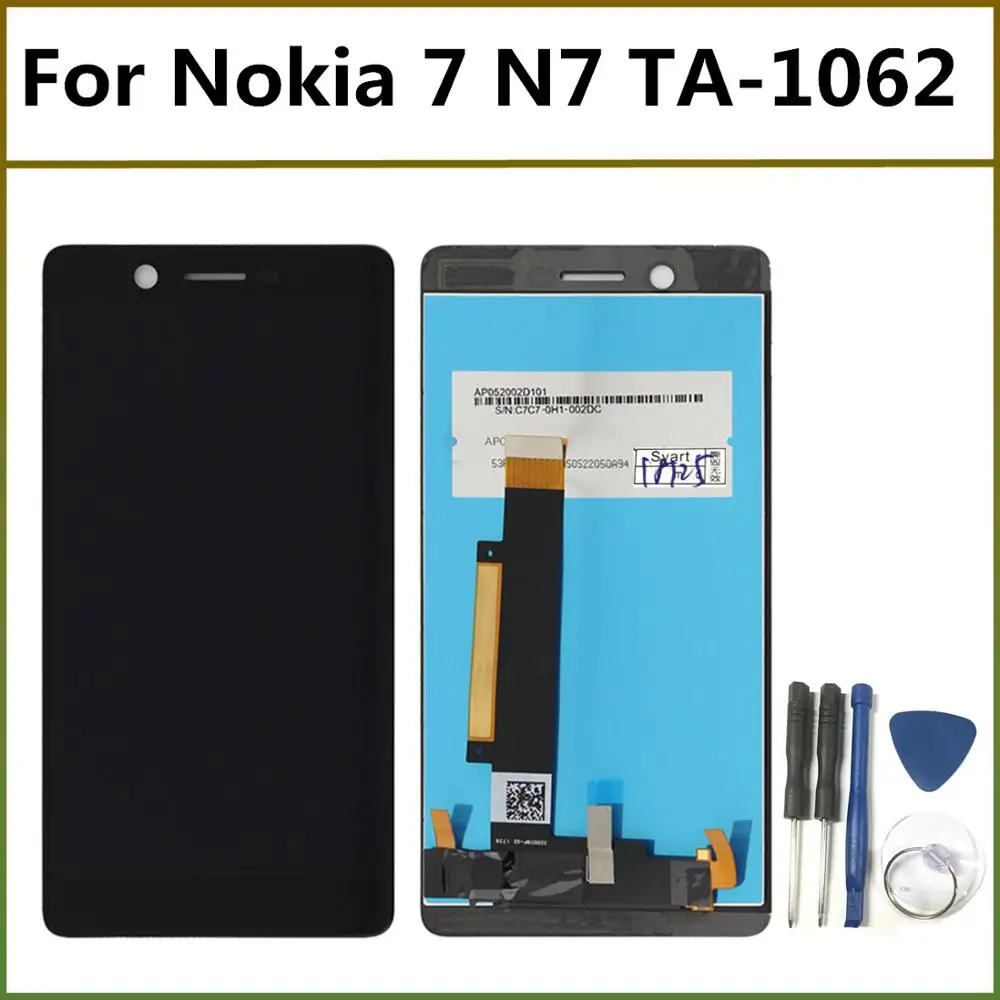 100% протестированный 5 2-дюймовый ЖК-дисплей для Nokia 7 N7 TA-1062 сенсорный экран