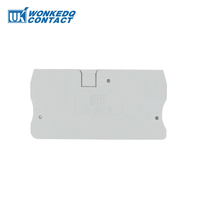 

D-ST-6 D-PT-6 End Cover Phoenix ST and PT Series Din Rail Terminal Blocks End Cover plate 70x36.6x2.2 mm