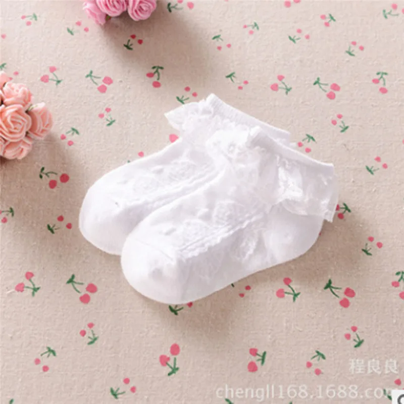 Size S Новые кружевные носки для балеток для маленьких девочек, мягкие хлопковые кружевные низкие носки для маленьких девочек от 2 до 5 лет, 3E25 - Цвет: Size S