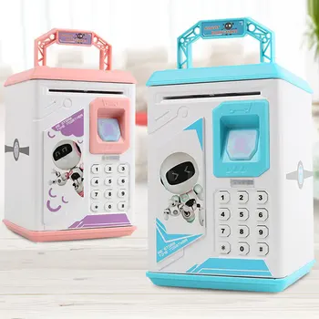 

Safe ATM Bank Saving Box Music Money Box Electronic Piggy Bank Kids Baby Piggy Bank Toy Paper Money Cash Coin Bank for Kids Gift