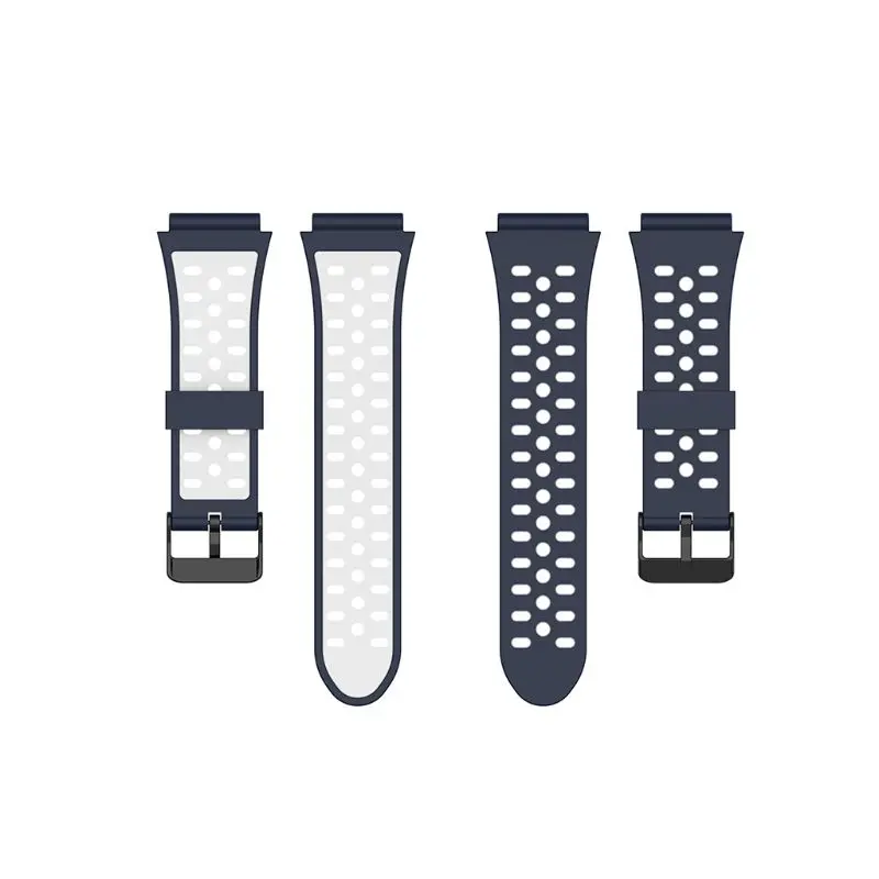 Two-color Silicone Watchband Wrist Strap for Bushnell Neo Ion 1/2 Excel Golf GPS for smart watch