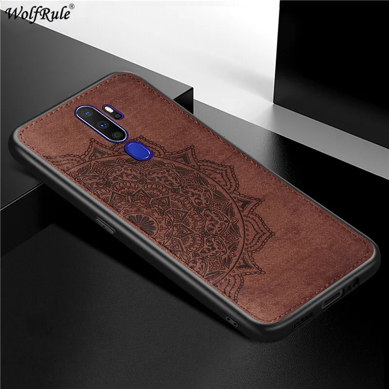 Для OPPO A9 2020 чехол A52 A72 A92 A5 Бампер ТПУ Рамка ткань защитная задняя крышка телефона