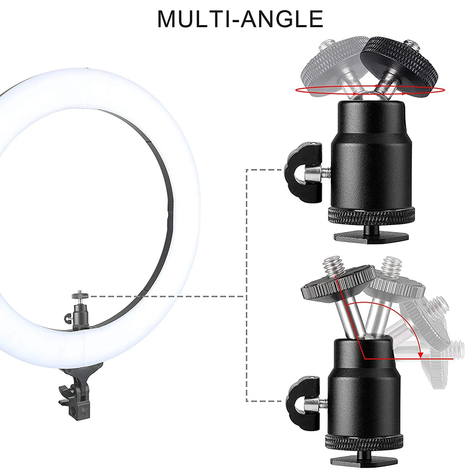  Zomei Led Makeup Light Ring Kit Photographic Lighting Camera Light Lamp With Stand For Video Shooti
