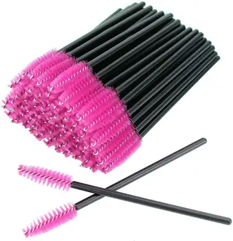 

50PCS Disposable Eyelash Brushes Mascara Wands Applicator Eyebrow Brush Makeup Tools