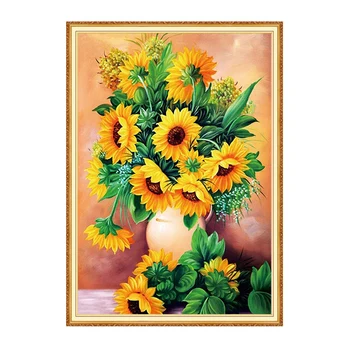 

Meian Sunflower full square diamond DIY Diamond art 3D Diamond painting Kit cross stitch 5D diamond mosaic photo home decor