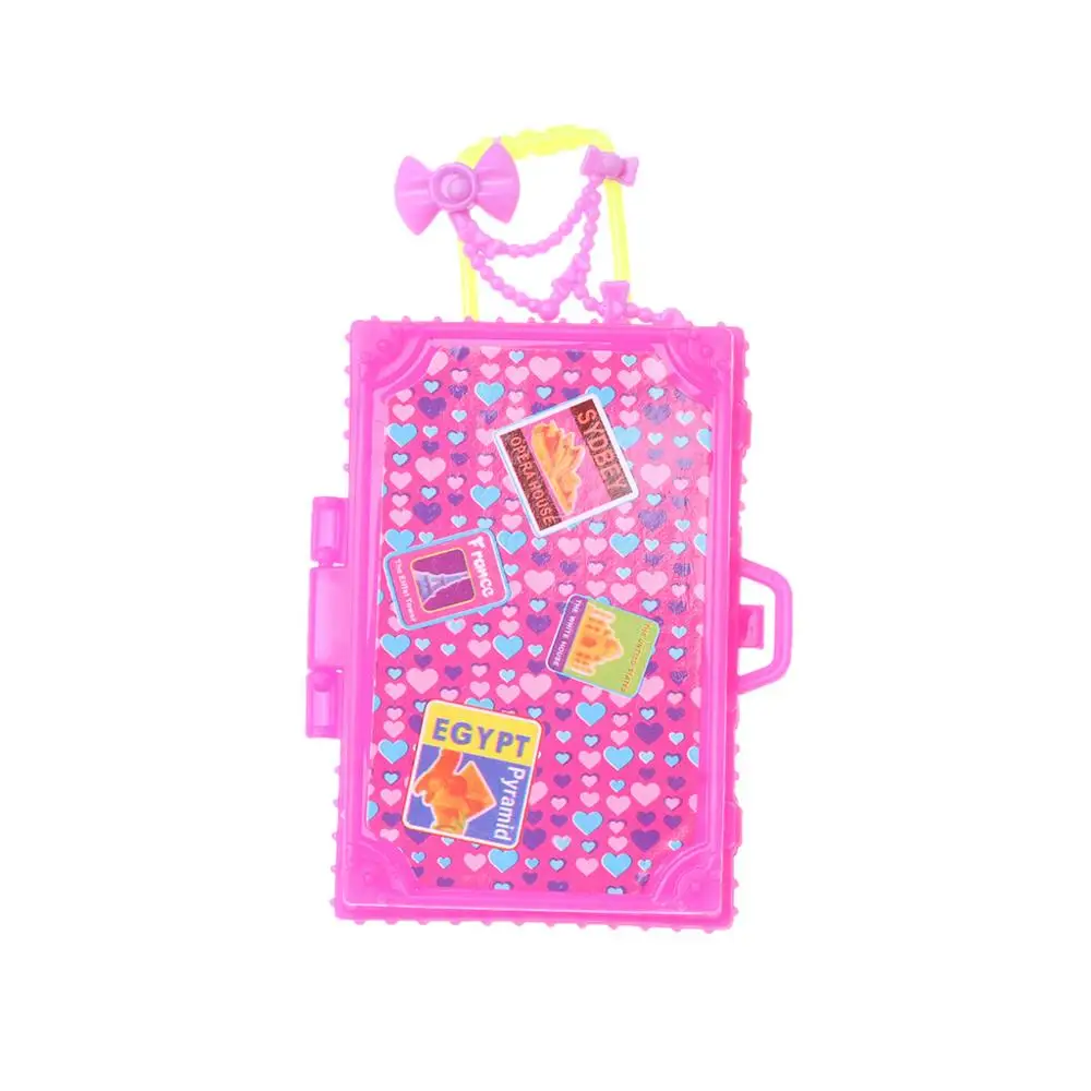 2020 nouvelle mode voyage valise poupée accessoires enfants jouets bagages pour poupée Barbie
