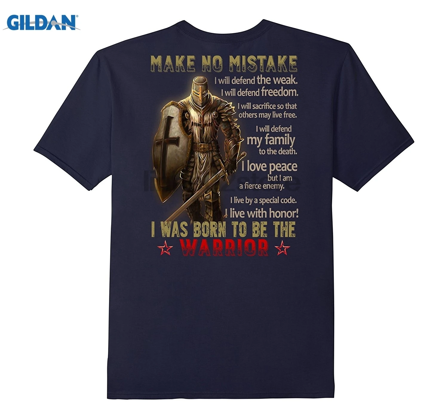 warrior tshirt for veteran - with a templar knight men's T-shirt Hot | Мужская одежда