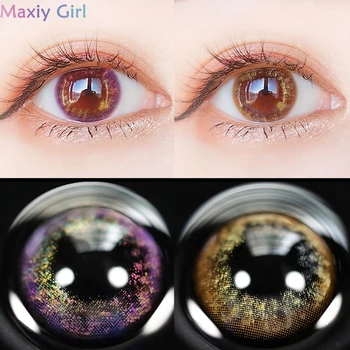 

Colored Contacts Lenses For Eyes With Color Halloween Cosplay Lentes De Contacto Non Prescription Myopia Soft Makeup