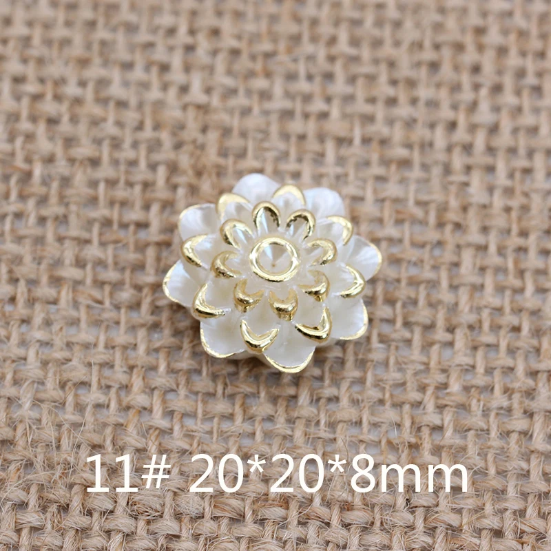 50p цветок для пришивания с плоской задней стороной ABS имитация жемчуга свободное
