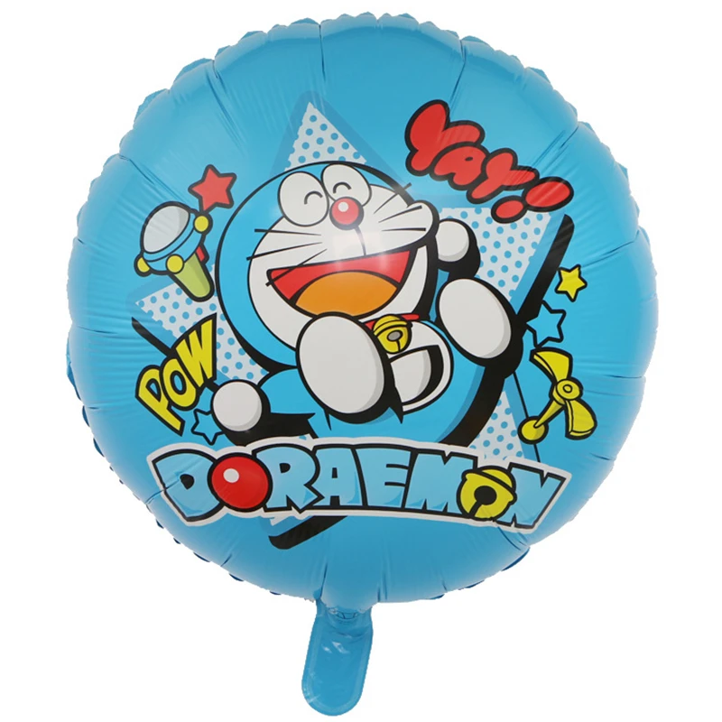 18 дюймов Корона часы кошка алюминиевая пленка шар мультфильм Doraemon робот День