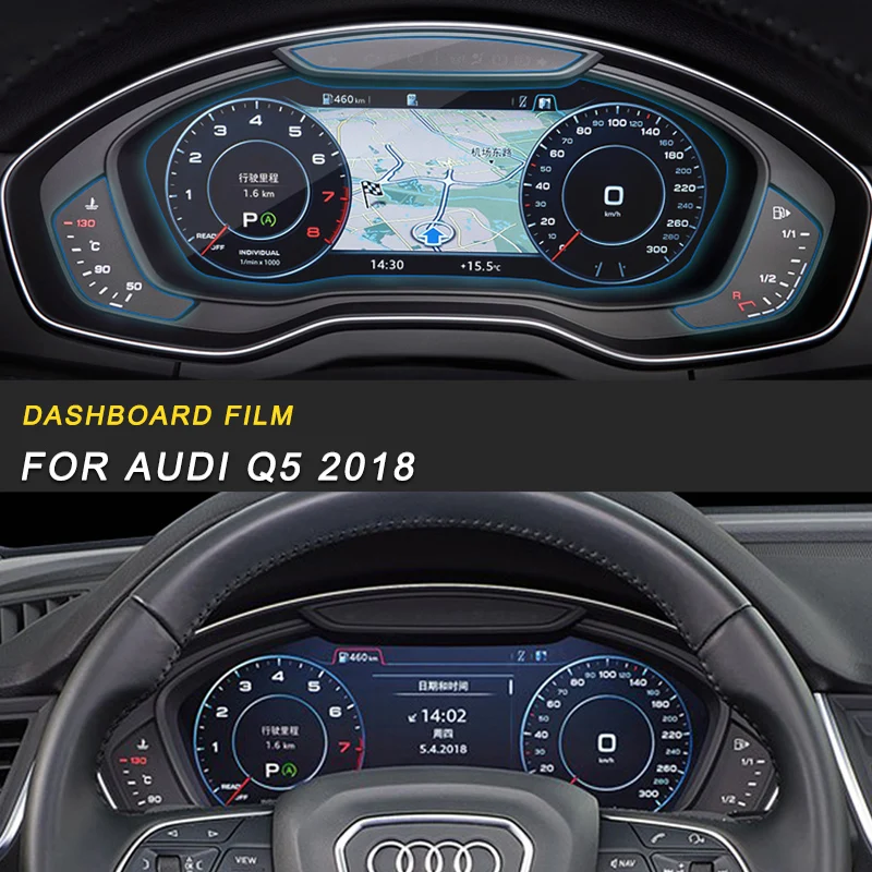 

Dashboard Monitor Screen Protector HD Film Cover Trim Sticker Interior Accessories for Audi Q5 FY 2018 Car Styling