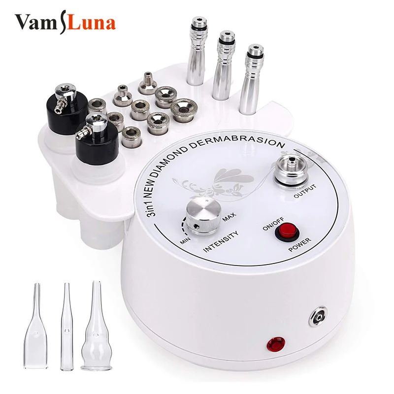 3 in 1 Diamond Microdermabrasion Dermabrasion Machine Water Spray Skin Wrinkle Face Peeling microdermoabrasion facial | Красота и