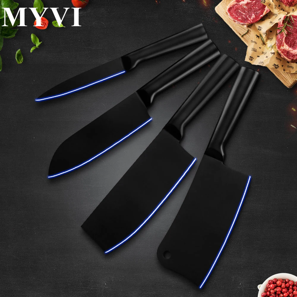 Дропшиппинг 4cr14 нож из нержавеющей стали набор кухонных ножей утилита Santoku