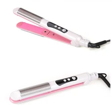 Выпрямитель для волос в железе, вращение на 360 °, быстрый нагрев, профессиональный инструмент для укладки волос, электрический керамический камень
