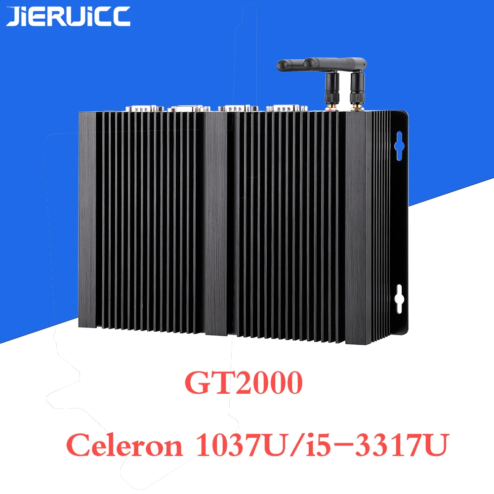 ПК промышленного класса с двойным портом lan Intel Celeron 1007U 1037U 3317 4COM RS232 прочный