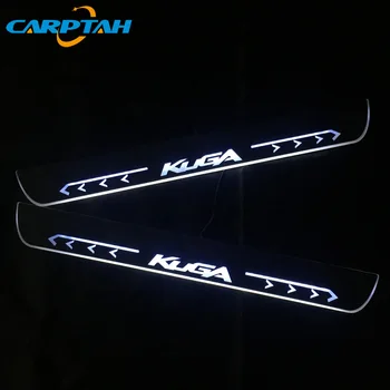 

CARPTAH Moving Welcome light Car Exterior Parts LED Door Sill Scuff Plate Dynamic Streamer light For Ford Kuga 2013 - 2018 2019