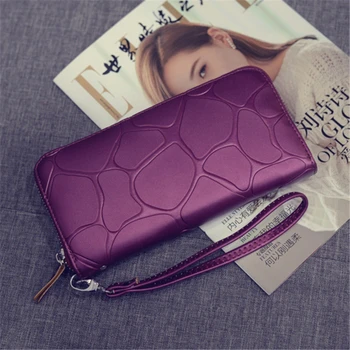 

LKEEP Wrist band Women Long Clutch Wallet Large Capacity Wallets Female Purse Lady Purses Phone Pocket Card Holder Carteras