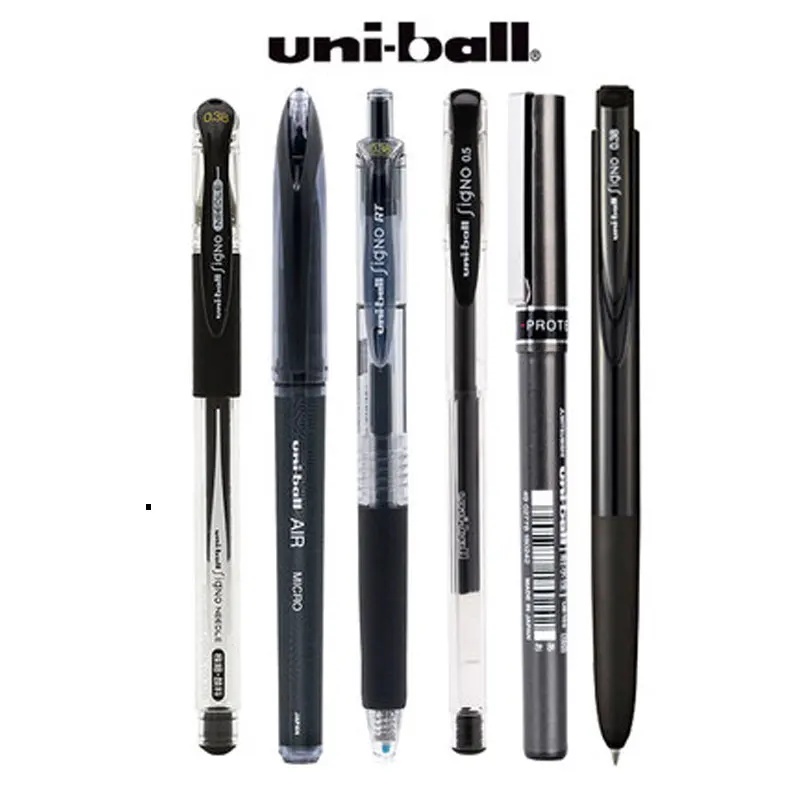 UNI Gel Pens Uniball Pen Set 0.5/0.38mm Black Press Test Pens For Office& School Student Stationery